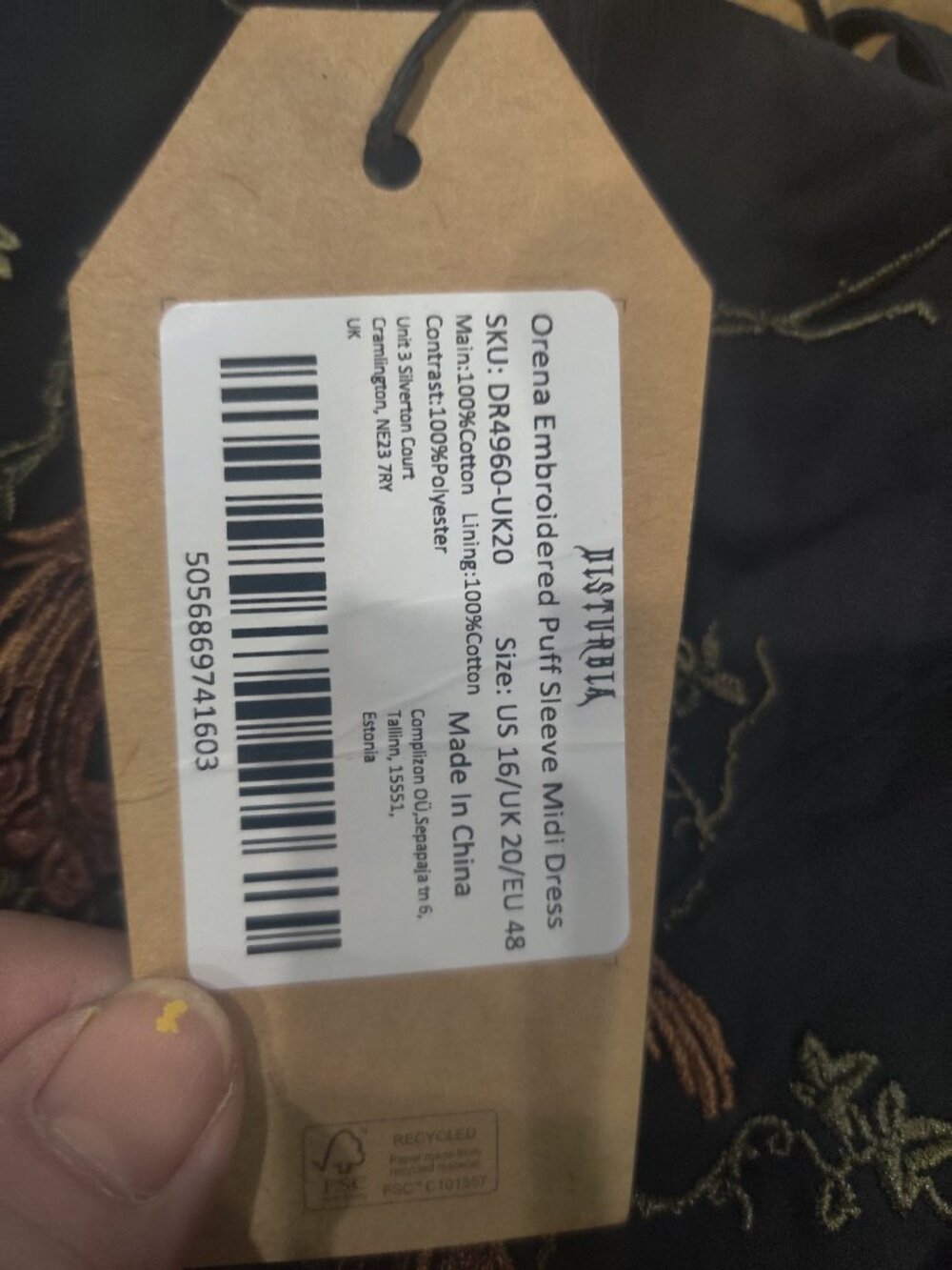 Disturbia Dress size 20 UK New - Picture 4 of 6